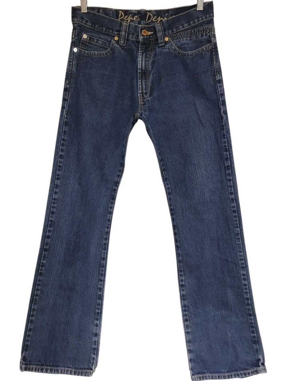 Pepe Jeans London Womens Straight Leg Denim Jeans Measures 30x30 Cotton